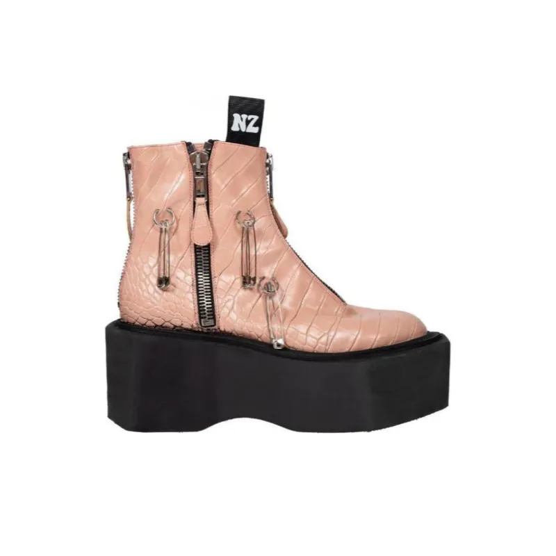 NATASHA ZINKO Ring Flatform Boots-1