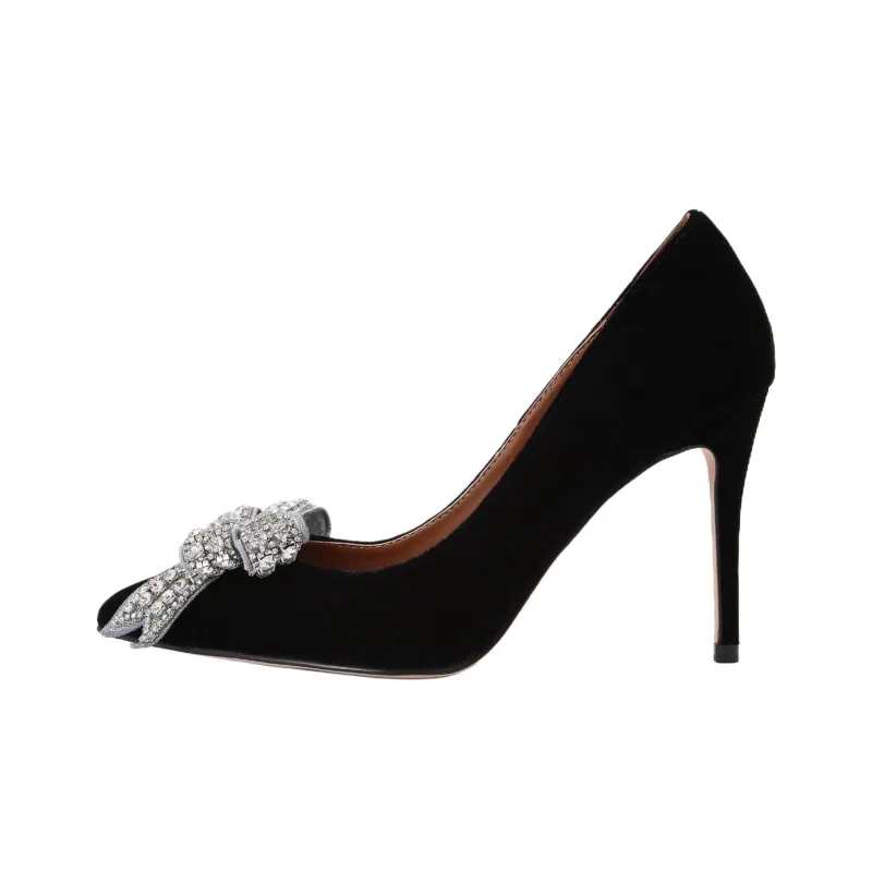 Kurt Geiger London Belgravia Bow High Heels 10cm Women's Black-0
