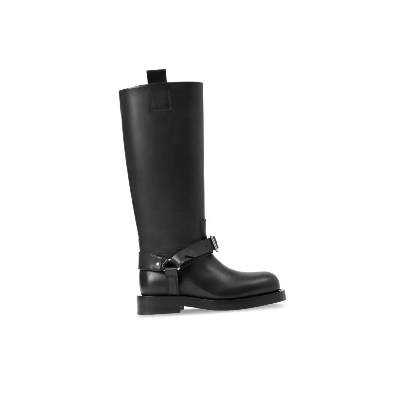 Burberry Saddle Knee high Leather Boots Women's-1