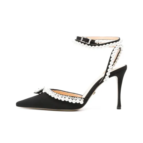 MACH & MACH Pointed-Toe Ankle-Strap Embellished Pumps