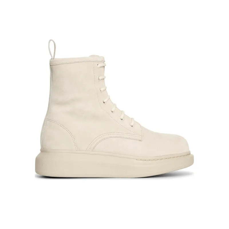 Alexander McQueen Hybrid Chelsea Boot Beige Suede Women's-1