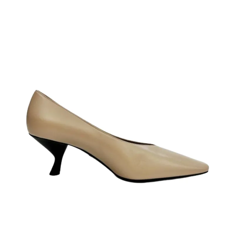 PRADA Irregular Heel High Heels Women's Light Brown-1