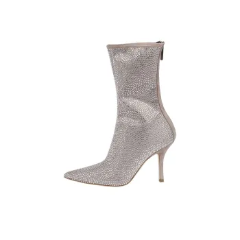 Paris Texas Crystal-embellished 105mm Pointed Boots