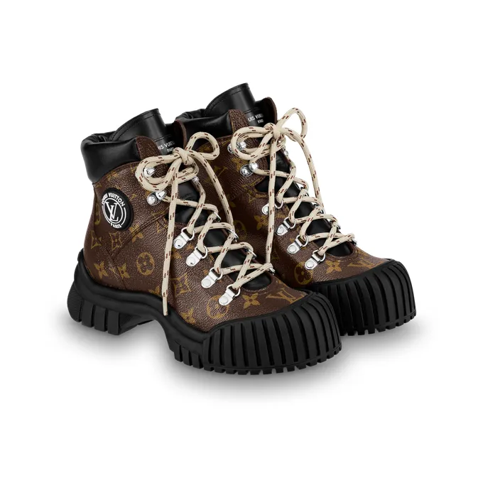 LOUIS VUITTON Ruby Ankle Boots Women's Brown-2