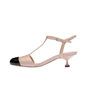 MIU MIU Killer Cone Heel High Heels Women's Black Pink
