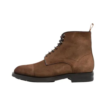 Santoni Almond Toe Low Top Boots
