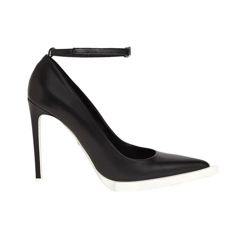 GCDS 110mm Pointed Leather Pumps-1