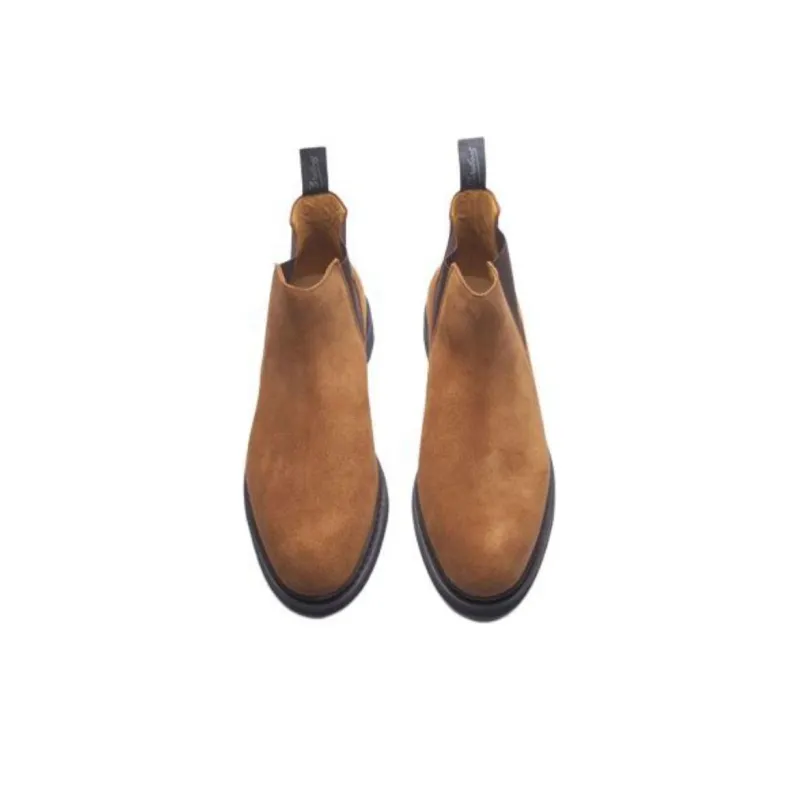 Paraboot Chamfort Ankle-Length Chelsea Boots Men's Umber-4