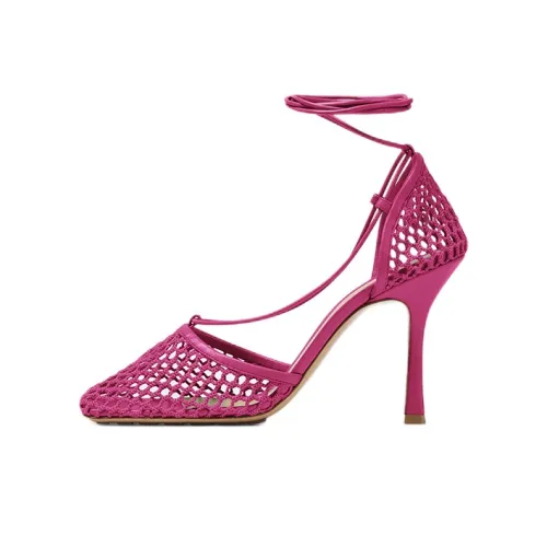Bottega Veneta Stretch Slim Heel High Heels 9cm Women's Fuchsia