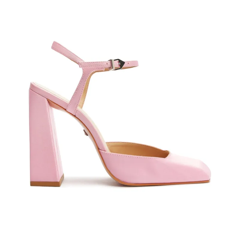 Schutz Rylie Spool Heel High Heels 10.8cm Women's Pink-1