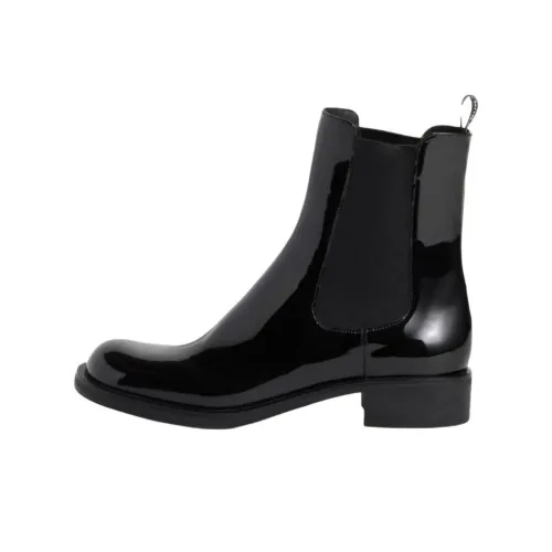 MIU MIU Short Chelsea Boots Women's Black
