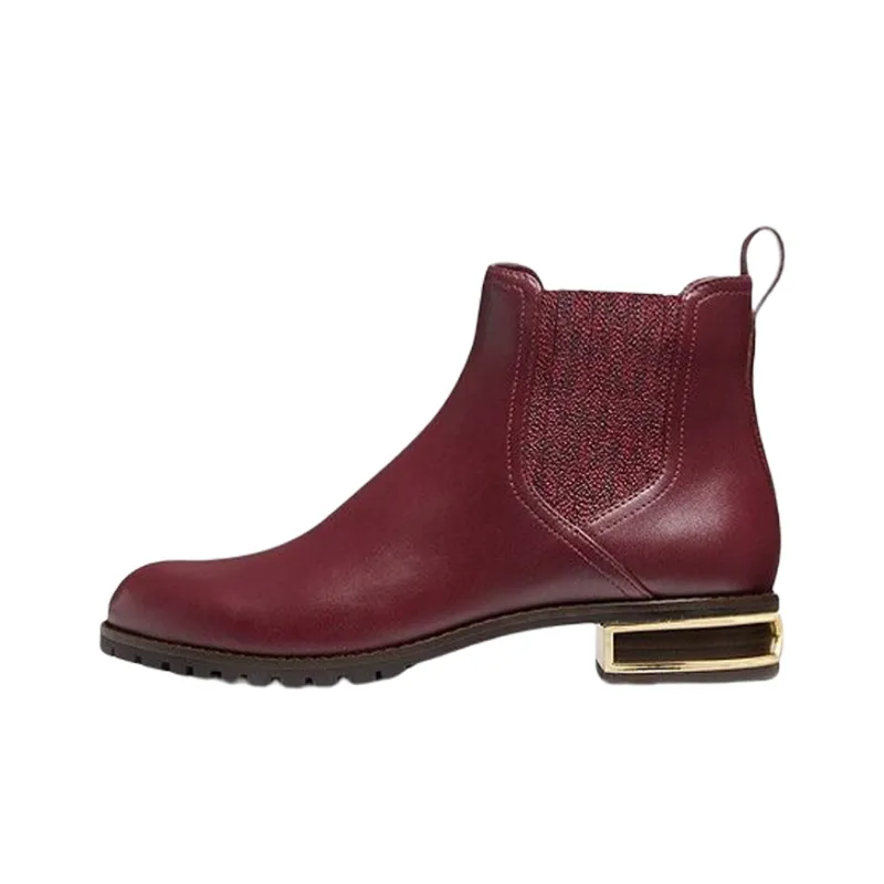 MICHAEL KORS Alicia Ankle-Length Chelsea Boots Women's Burgundy-0