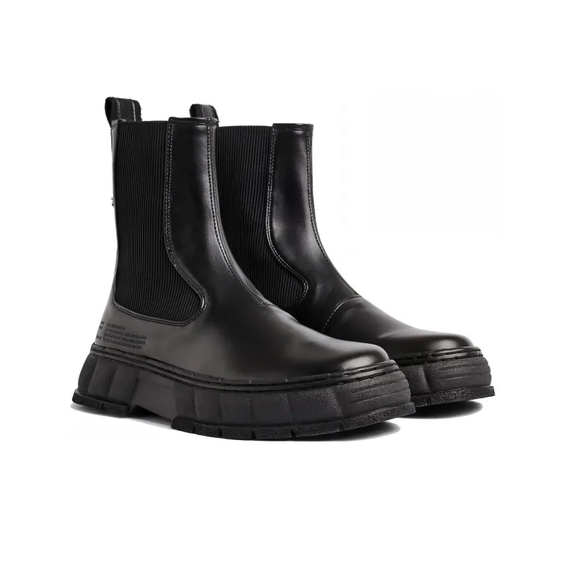 VIRÓN Short Chelsea Boots Unisex Black-2