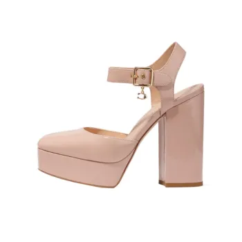 COACH Isabelle Chunky Heel High Heels Women's Pink