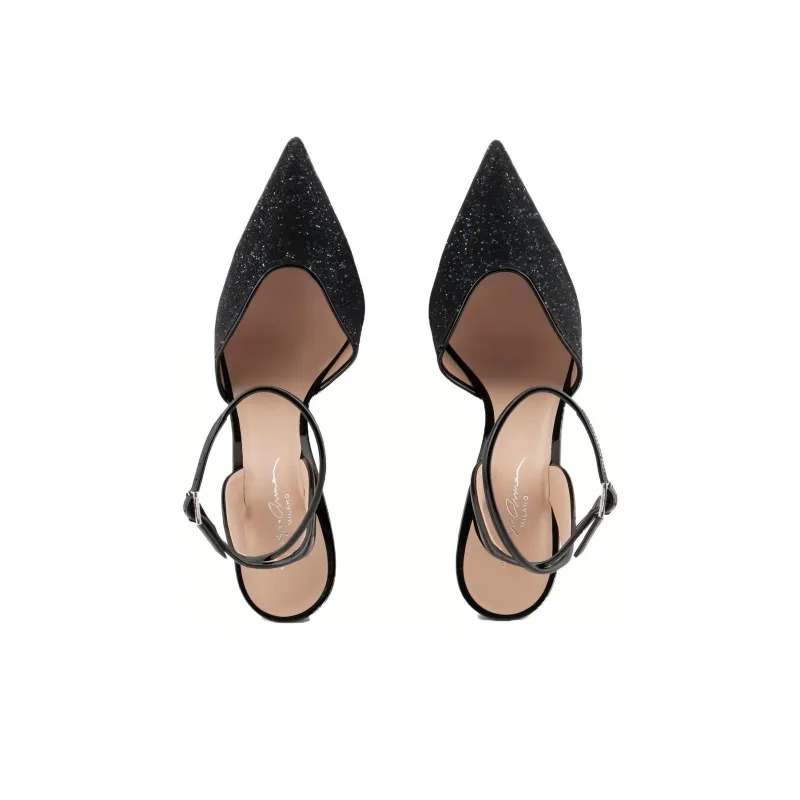 AMANI Slim Heel High Heels 10.5cm Women's Black-3