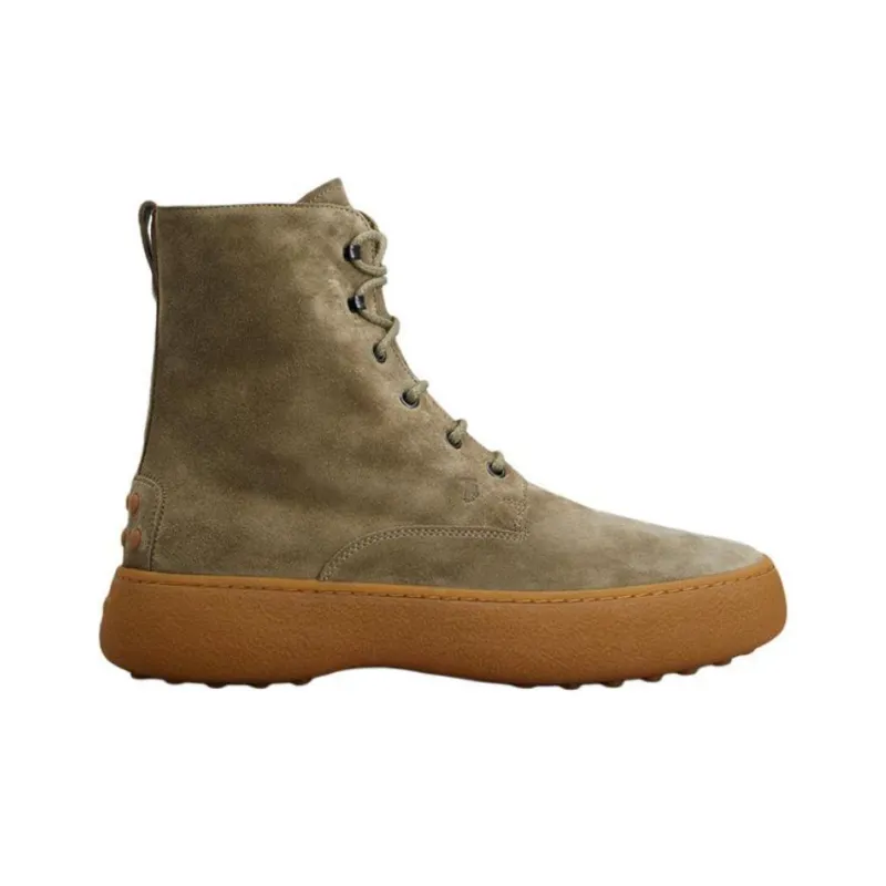TOD'S W.G. Lace-up Leather Boots-1