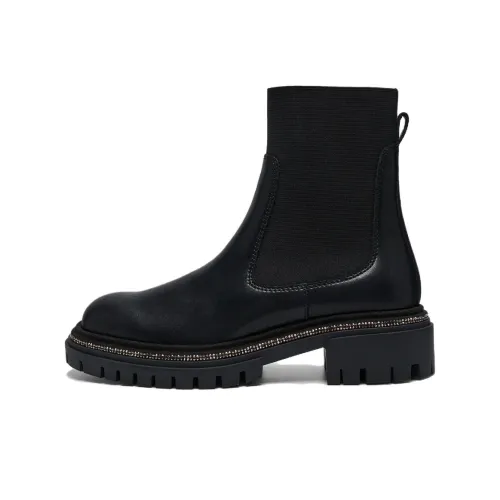 STEVE MADDEN Short Chelsea boots mujer 4.1cm Women's Black