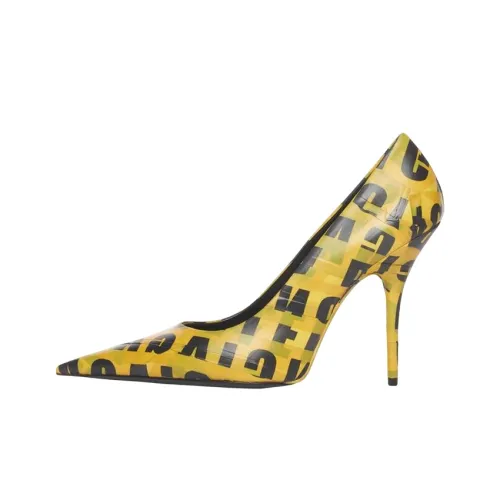 Balenciaga Knife Slim Heel High Heels 11cm Women's Yellow