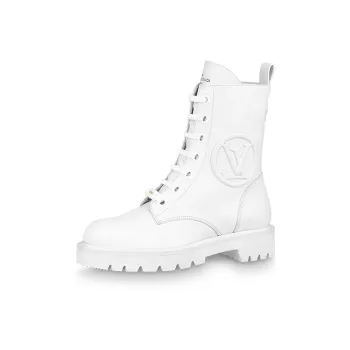 LOUIS VUITTON Territory Short Martin Boot Women's White