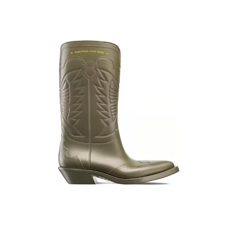 DIOR WIND Ankle Boots Women's Green-1