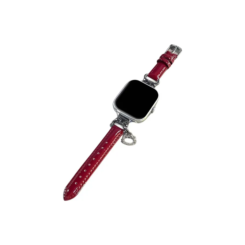 Fly Red Beige Compatibility Watch Band Leather, Metal-10