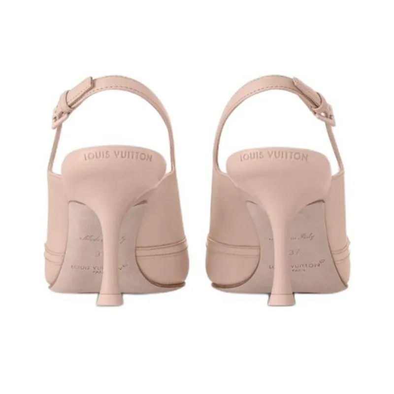 LOUIS VUITTON 6AM Slim Heel High Heels 5.5cm Women's Pink-3