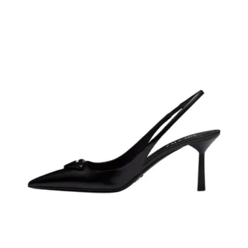 PRADA Slim Heel High Heels 7.5cm Women's Black
