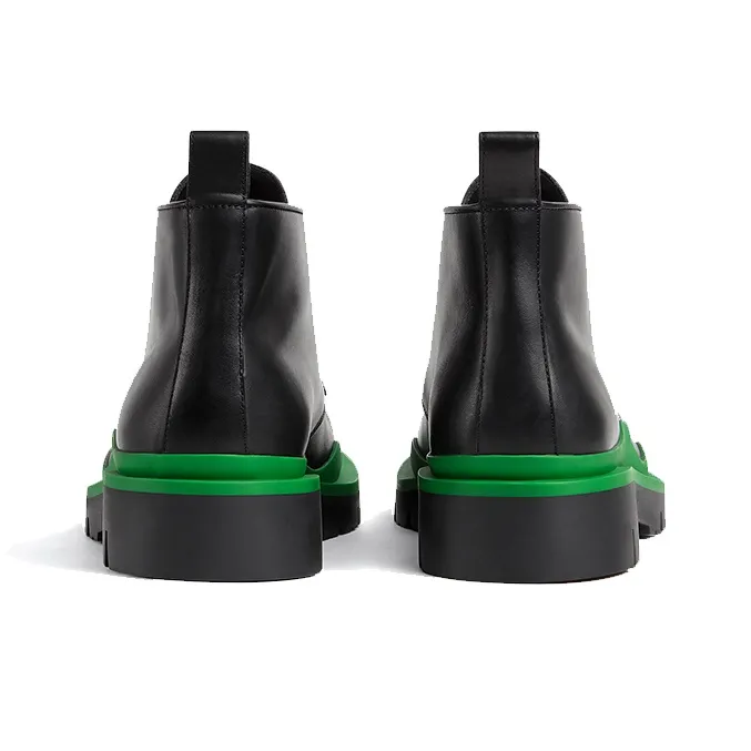 Bottega Veneta Tire Desert Boot Black Green-4