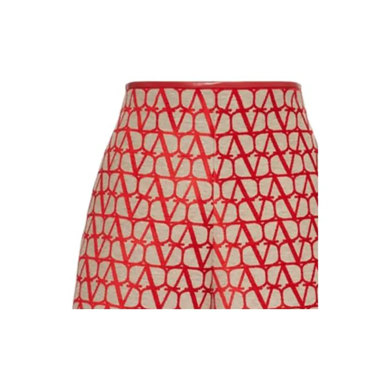 Valentino Casual Shorts Women's Red-4