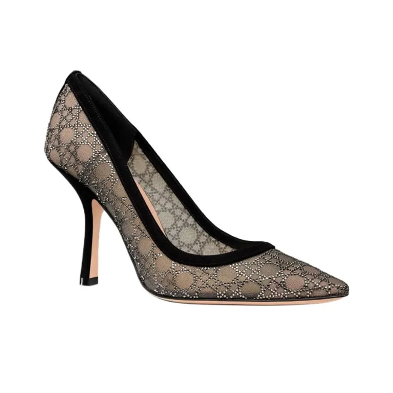 DIOR Capture High Heels 10cm Women's Black-2