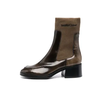 See By Chloe Short Chelsea Boots Women's Brown