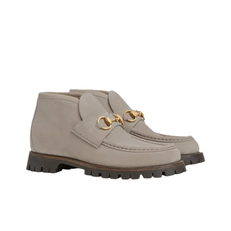GUCCI Women's Horsebit Ankle Boot 'Light Beige' Women's-2