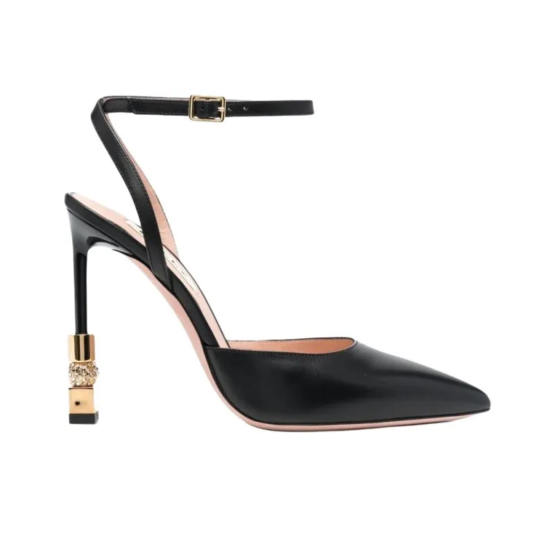 BALLY Block 70mm Pointed-toe Leather Pumps-1