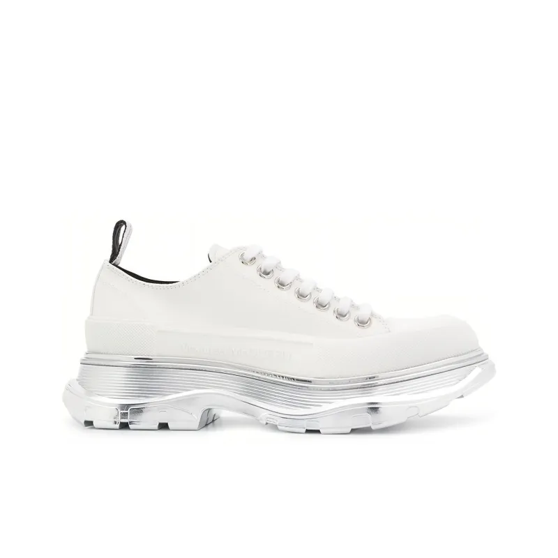 Alexander McQueen Tread Slick Ankle Length Martin Boot Men's White-1