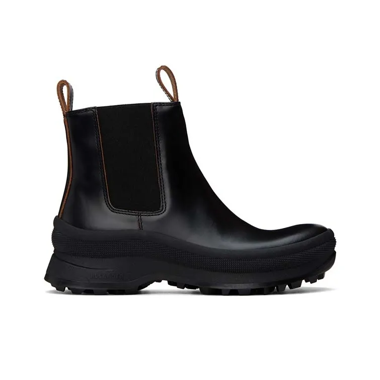 JIL SANDER Leather Chelsea Boots-1