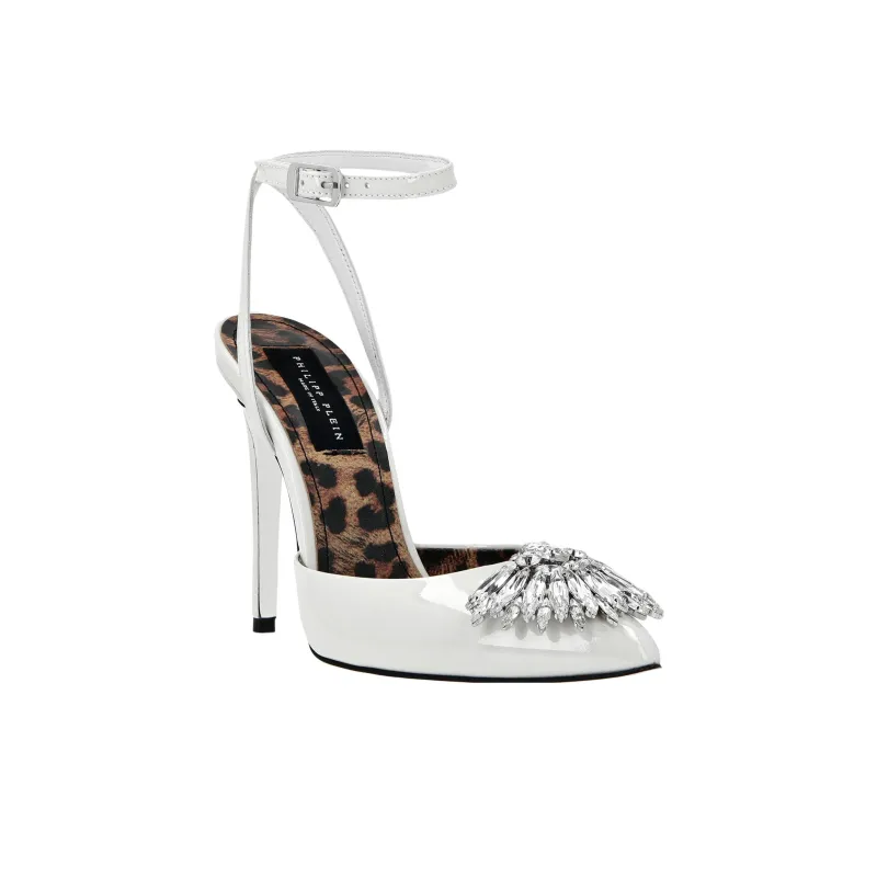 PHILIPP PLEIN Vernice 120mm Leather Sandals-2