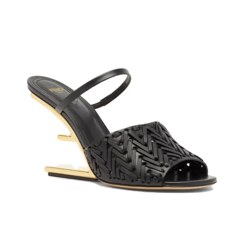 FENDI First 95mm Leather Sandals-2