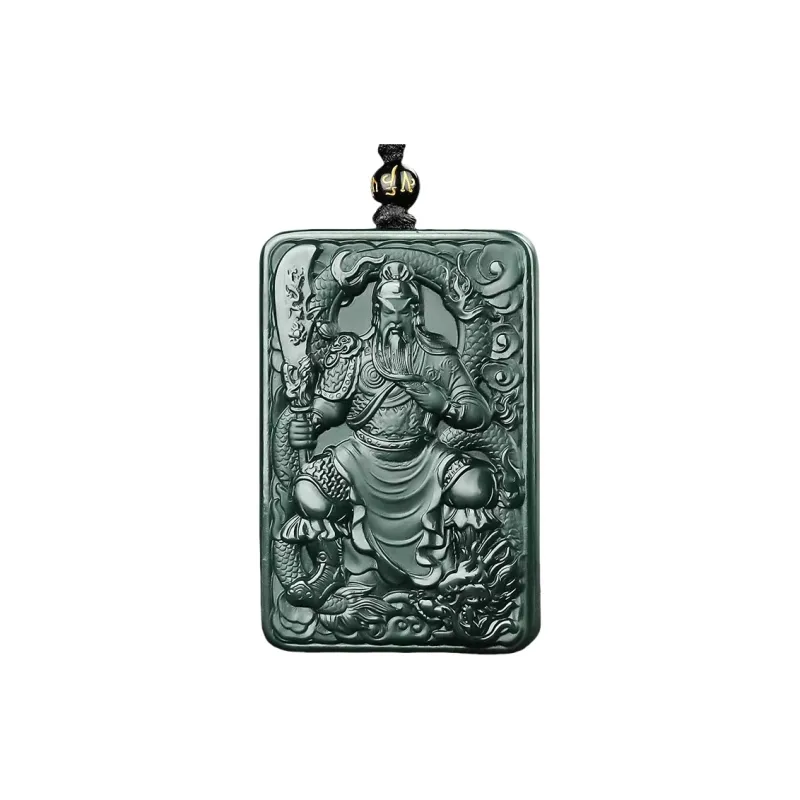 CUIYIN Hetian Jade Pendants Green Jade Unisex-0