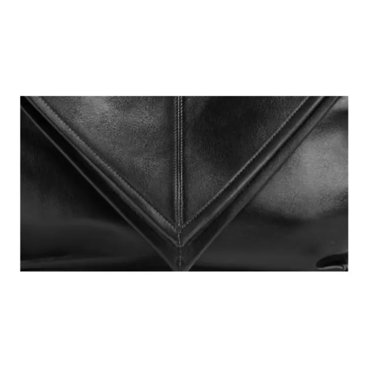 Bottega Veneta Calfskin Crossbody Bag, Shoulder Bag Trumpets Men's Black-4