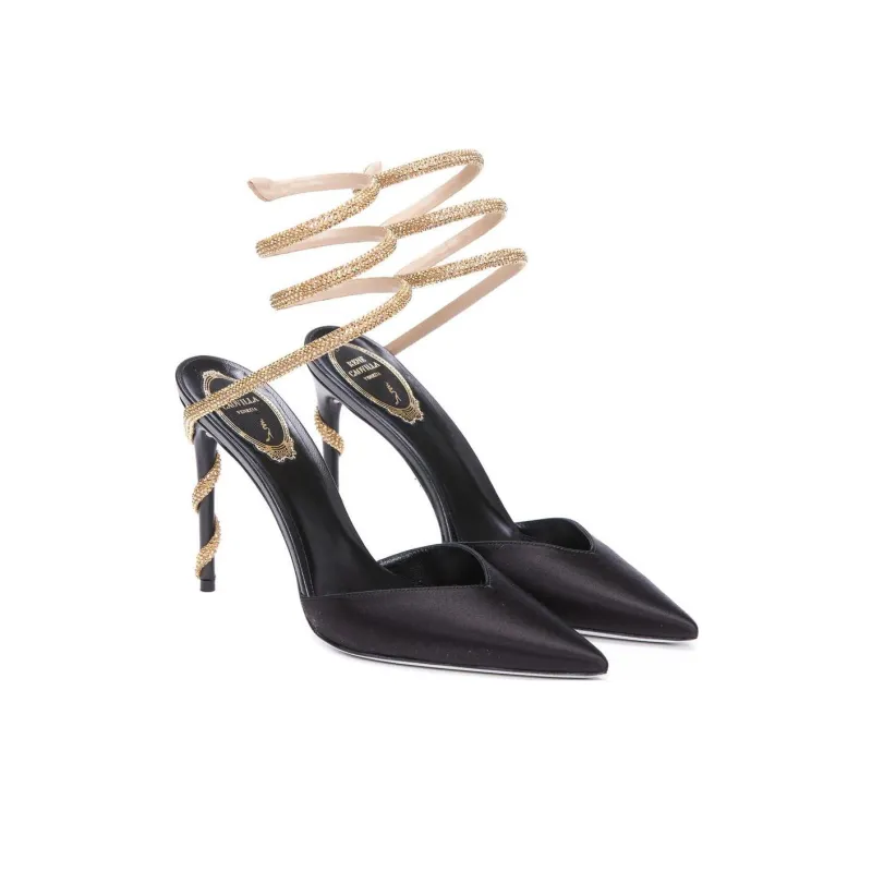 René Caovilla Margot 120mm Crystal-embellished Pumps-2