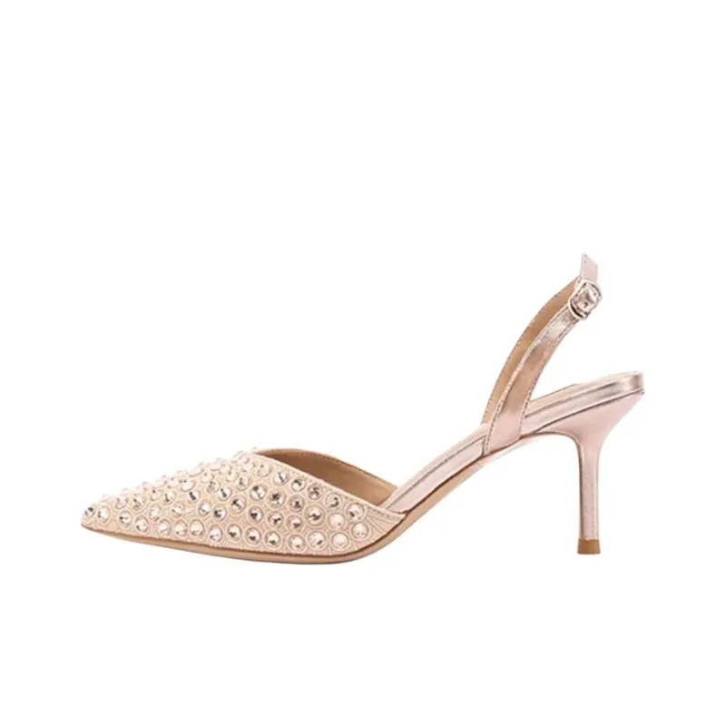 NICOLI Enoch Slim Heel High Heels 6.5cm Women's Pink-0