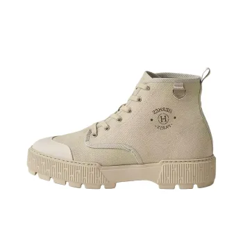 HERMES Itineraire Ankle Boots 3.7cm Men's Sandy Beige