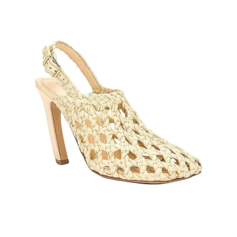 Bottega Veneta Jimbo Irregular Heel High Heels 10cm Women's Beige-2