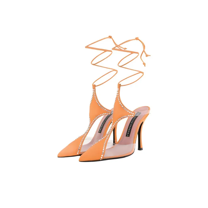 Les Petits Joueurs High Heels Women's Orange-2