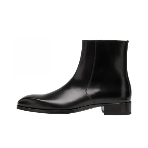 TOM FORD Edgar Leather Ankle Boots
