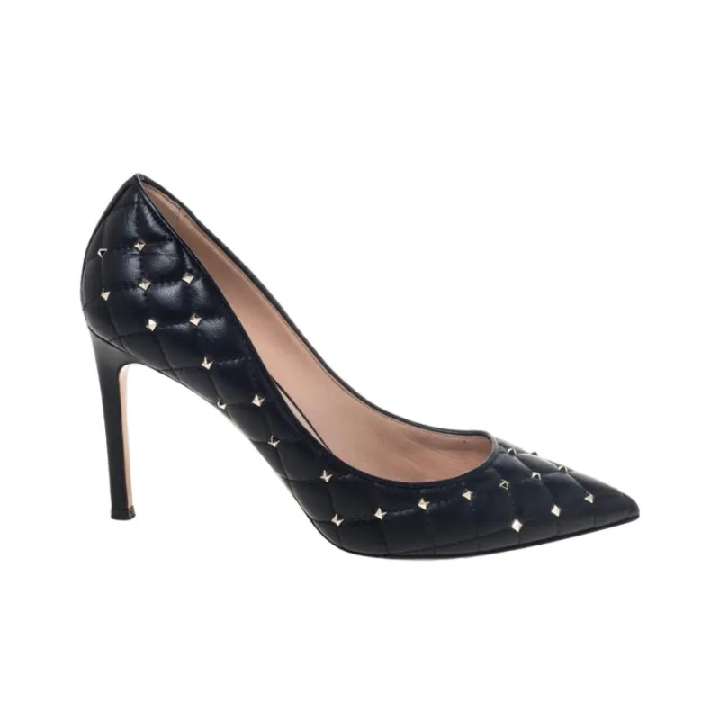 Valentino Slim Heel High Heels 8.5cm Women's Black-1