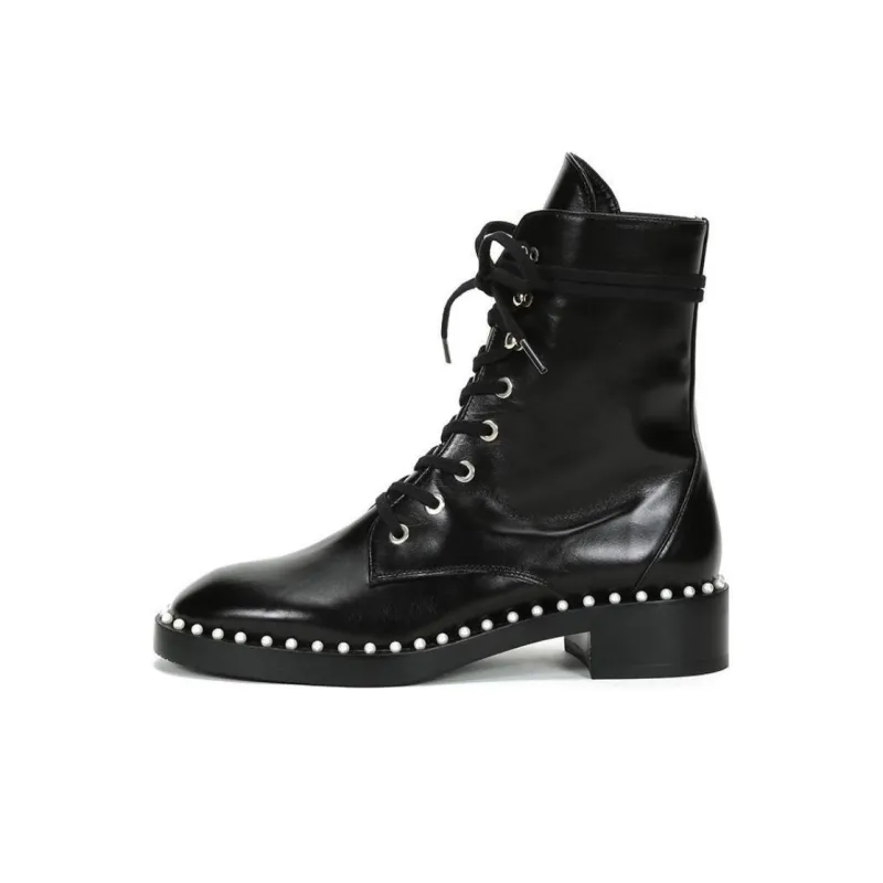 Stuart Weitzman/SW Sondra Ankle Boots Women's Black-0