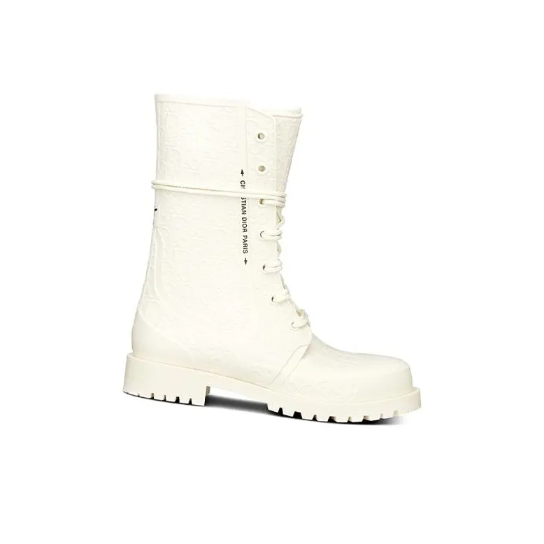 DIOR DiorCamp Ankle Boots Women's White-3