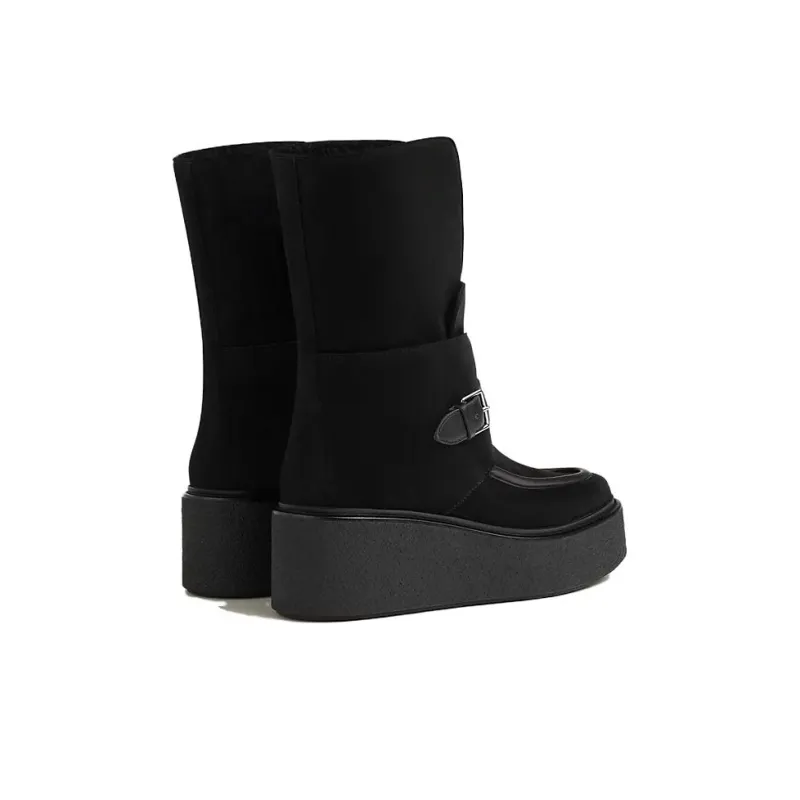 HERMES Ankle Boot Ankle Boots 6.5cm Women's Black-3