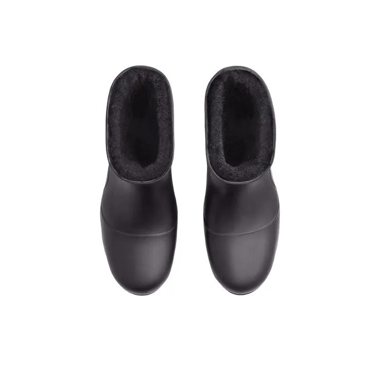 Bottega Veneta Puddle Rain Boots Ankle Boots Men's Black-2
